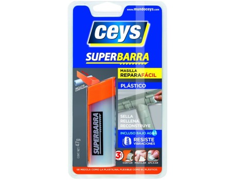 MASILLA REPARADORA PLÁSTICO CEYS SUPERBARRA 47G