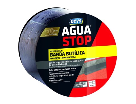 BANDA IMPERMEABILIZANTE BUTÍLICA AGUASTOP CEYS 10M X 10CM