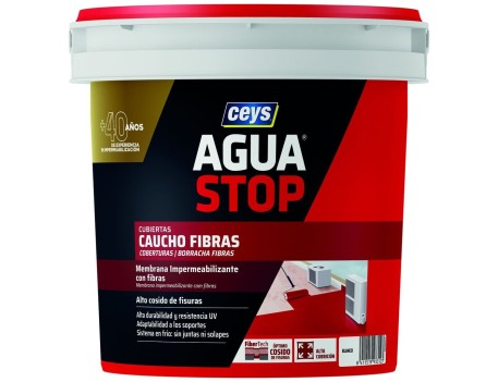 IMPERMEABILIZANTE AGUASTOP CAUCHO FIBRAS CEYS 1KG