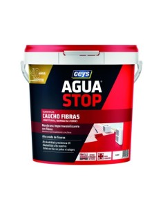 IMPERMEABILIZANTE CAUCHO ACRÍLICO CON FIBRAS BLANCO 5KG