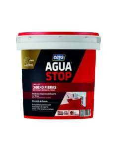 IMPERMEABILIZANTE AGUASTOP CAUCHO FIBRAS GRIS 1KG CEYS