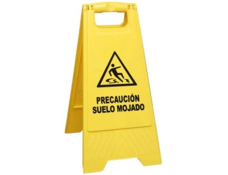 SEÑAL PVC PLEGABLE PREC.SUELO MOJADO