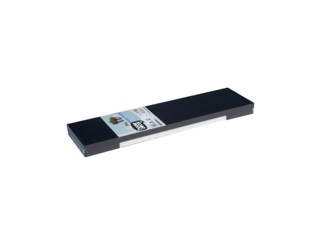 ESTANTE EN U 60X15X10CM LACADO NEGRO FEPRE