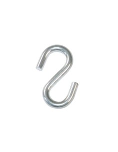 GANCHO TIPO S 4X40 MM GALVANIZADO AMIG