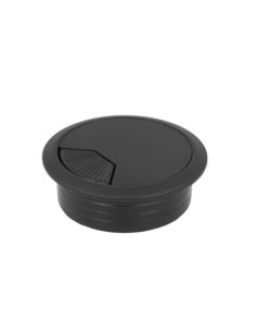TAPÓN PASACABLES PARA MUEBLES 60X72 MM NEGRO AMIG