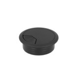 TAPÓN PASACABLES PARA MUEBLES 60X72 MM NEGRO AMIG