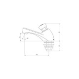GRIFO TEMPORIZADO LAVABO PRESTO 605 AGUA FRÍA