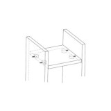 SOPORTE MEDIA LUNA AMIG 165-14 BLANCO