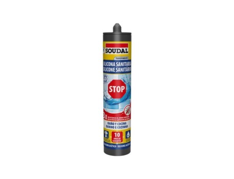SILICONA STOP SANITARIA BLANCA 290ML ES