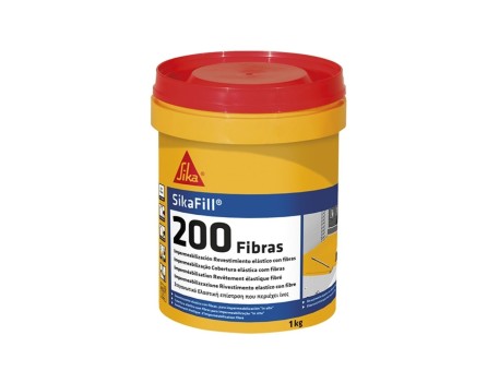 SIKAFILL -200 FIBRAS ROJO TEJA(BOTE 20KG