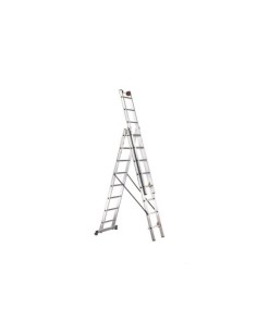 ESCALERA EURO 3 TRAMOS SVELT 8 PELDAÑOS