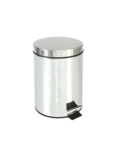 CUBO DE BASURA CON PEDAL 12 L ACERO INOX
