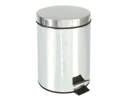 CUBO DE BASURA CON PEDAL 12 L ACERO INOX