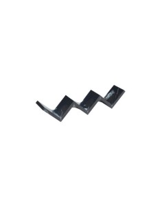 ESTANTE ZIGZAG FIJACIÓN INVISIBLE 59X12X12 NEGRO