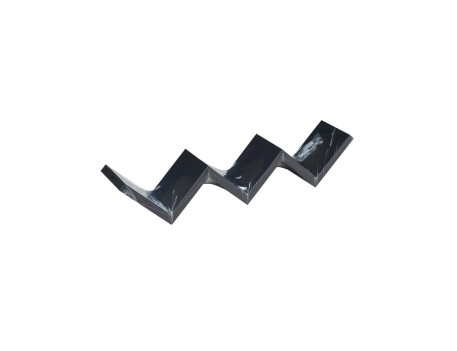 ESTANTE ZIGZAG FIJACIÓN INVISIBLE 59X12X12 NEGRO