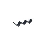 ESTANTE ZIGZAG FIJACIÓN INVISIBLE 59X12X12 NEGRO