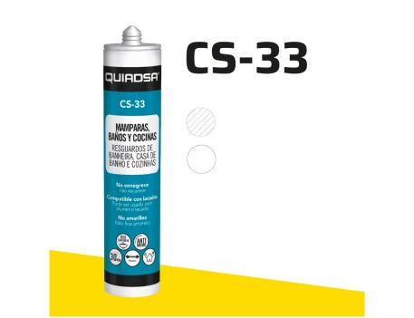 SILICONA NEUTRA SANITARIA TRANSLÚCIDA QUIADSA 280ML