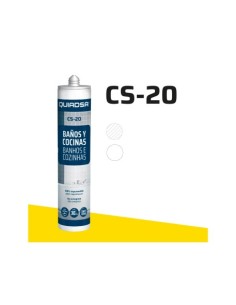 SELLADOR DE SILICONA PARA BAÑOS Y COCINAS QUIADSA CS-20