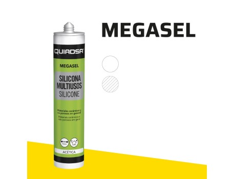 SILICONA ACÉTICA MULTIUSOS MEGASEL 280 ML QUIADSA