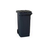 CUBO CONTENEDOR BASURA 240 L NEGRO