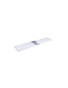 ESTANTE FIJACIÓN INVISIBLE PVC HD 120X25 BLANCO MATE