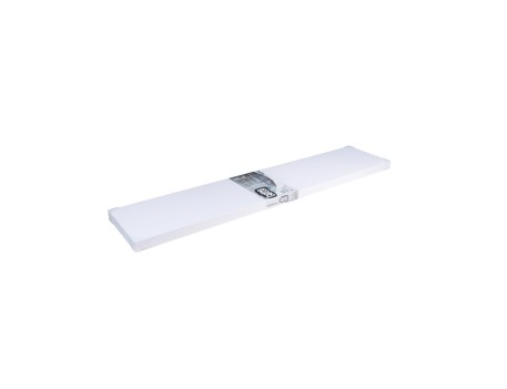 ESTANTE FIJACIÓN INVISIBLE PVC HD 120X25 BLANCO MATE
