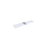 ESTANTE FIJACIÓN INVISIBLE PVC HD 120X25 BLANCO MATE