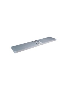 ESTANTE FIJACIÓN INVISIBLE PVC HD 120X25 CM ALUMINIO