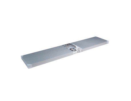 ESTANTE FIJACIÓN INVISIBLE PVC HD 120X25 CM ALUMINIO