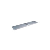 ESTANTE FIJACIÓN INVISIBLE PVC HD 120X25 CM ALUMINIO