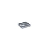 ESTANTE FIJACIÓN INVISIBLE PVC HD 25X25 CM ALUMINIO