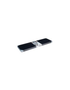 ESTANTE FIJACIÓN INVISIBLE 80X25 CM NEGRO ALTO BRILLO