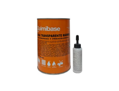 RESINA POLIÉSTER TRANSPARENTE MÁRMOL QUIMIBASE 1KG
