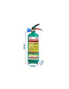 EXTINTOR ECOFIRE GREEN 2L + SOPORTE