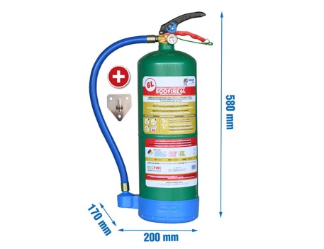 EXTINTOR ECOFIRE GREEN 6L ECOLÓGICO