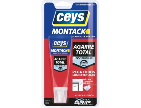 ADHESIVO MONTACK INVISIBLE CEYS 70G BLISTER