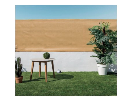 MALLA RECYNET OCULTACIÓN 1X10M BEIGE 120G/M²