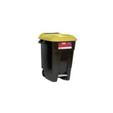 CUBO BASURA ECO TAYG 100L AMARILLO CON PEDAL
