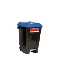 CUBO BASURA ECO TAYG 100L AZUL CON PEDAL