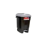 CUBO BASURA ECO TAYG 100L CON PEDAL GRIS