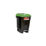 CUBO BASURA ECO TAYG 100L CON PEDAL VERDE