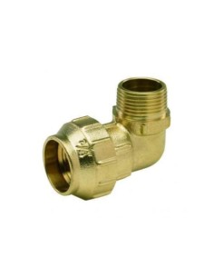 CODO MACHO TUERCA EXTERIOR LATÓN 1 X 32 ARCO