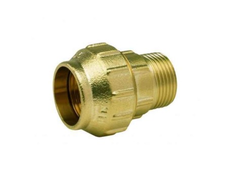 ENLACE MACHO ROSCA EXTERIOR 32X1 LATÓN ARCO