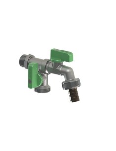 GRIFO DOBLE MAC ARCO 1/2X3/4X3/4 MAN. VERDE