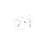 GRIFO VINTAGE ARCO 1/2X1/2 CROMADO REF 105001