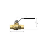 VÁLVULA T-2000 SOLDAR PALANCA INOX ARCO 00260