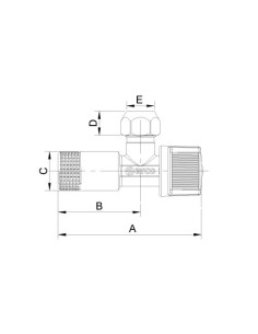 VÁLVULA ESCUADRA ARCO-DELT 1/2 X 3/8 DE605 2