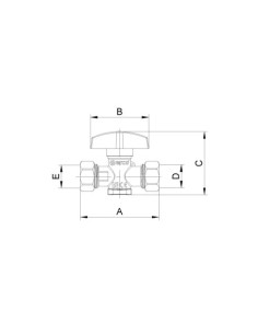VÁLVULA LLAVE GAS HERMETO 10 ARCO V-82 2