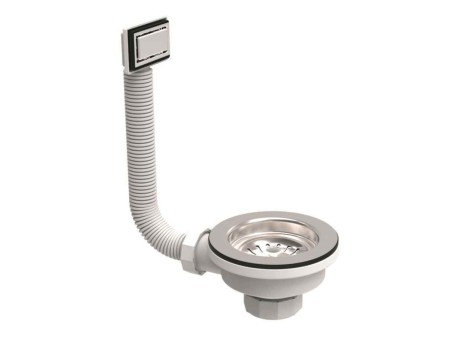 VÁLVULA CESTA INOX FREGADERO 1 1/2 X115 C/REBOS.