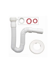 TUBO FLEXIBLE BLANCO LAVABO-BIDET 1 1/2 Ø32-40
